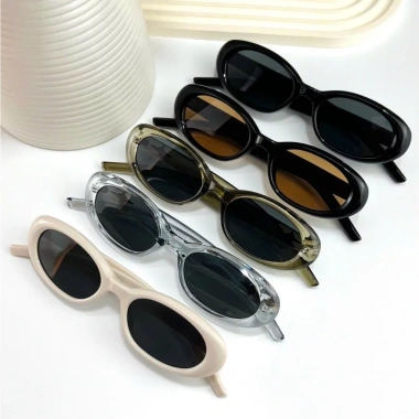Kính Mắt Nữ OVal Retro Hàn Quốc - Thời Trang Chống UV, Cá Tính, Phù Hợp Chụp Ảnh và Đi Biển Ms12 4
