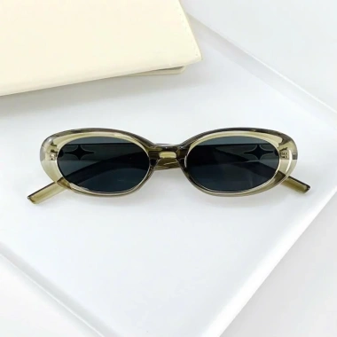 Kính Mắt Nữ OVal Retro Hàn Quốc - Thời Trang Chống UV, Cá Tính, Phù Hợp Chụp Ảnh và Đi Biển Ms12 6
