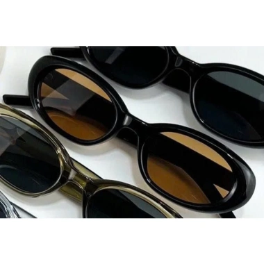 Kính Mắt Nữ OVal Retro Hàn Quốc - Thời Trang Chống UV, Cá Tính, Phù Hợp Chụp Ảnh và Đi Biển Ms12 8