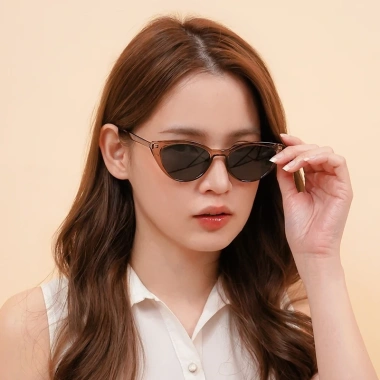 Kính Mát Nữ VIENDO Đen Mắt Mèo UV cao cấp, đa năng xe đạp, thể thao, lái xe - 1-6 độ