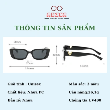 Kính mắt râm mát retro Hàn Quốc cho nam nữ, UV400, giá rẻ 21.900 VND 2