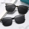Kính Mát Vintage Nữ Khung Lớn Gương Đen UV400 - Bảo Vệ Mắt, Phong Cách Du Lịch 7