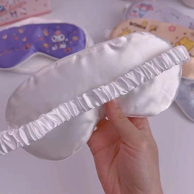 Kính ngủ Disney Hai Mặt Mô Phỏng Lụa - Phá bóng, thoáng khí, dây đeo, bảo vệ mắt dễ thương