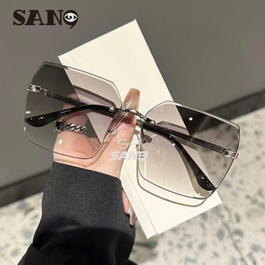 Kính râm COD San9 kim loại viền không khung Ins Hàn Quốc - Giá 86.400₫