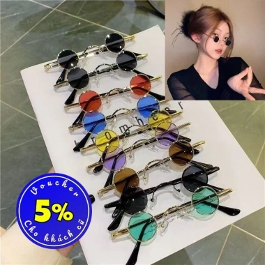 Kính râm gọng tròn thầy bói độc đáo 2.025 giảm giá 22% chỉ 26.666₫ bảo vệ UV