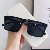 Kính râm hai chấm ngang mắt vuông phong cách Hàn Quốc, chống UV, basic đẹp, giá 23.900₫ 9