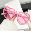 Kính râm hình trái tim tình yêu Unisex UV400, không vành, màu sắc Retro mắt mèo Vintage - Giá 25.137 VND 5