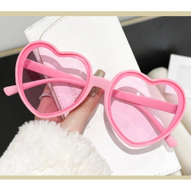 Kính râm hình trái tim tình yêu Unisex UV400, không vành, màu sắc Retro mắt mèo Vintage - Giá 25.137 VND 9