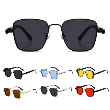 Kính râm LYMEDIA kim loại cổ điển màu đen UV400 bảo vệ mắt, phong cách Punk cho nam - Giá ưu đãi 68.904 VND 7