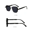 Kính râm LYMEDIA kim loại cổ điển màu đen UV400 bảo vệ mắt, phong cách Punk cho nam - Giá ưu đãi 68.904 VND 9