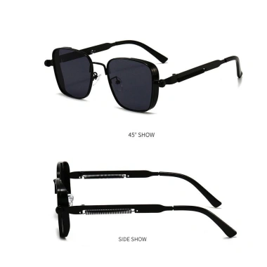 Kính râm LYMEDIA kim loại cổ điển màu đen UV400 bảo vệ mắt, phong cách Punk cho nam - Giá ưu đãi 68.904 VND 9