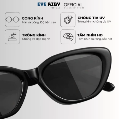 Kính Râm Mắt Mèo Gọng Nhỏ UV400 Chống Nắng Retro Hot Trend R14 - 68.000₫
