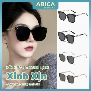 Kính râm nữ gọng vuông ABICA 286 UV400 - Thời trang Hàn Quốc, bảo vệ mắt, giảm còn 19.900₫