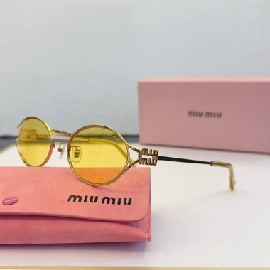 Kính râm nữ MIU MIU Miu Metal hình bầu dục - Giá 143,100₫, giảm ngay