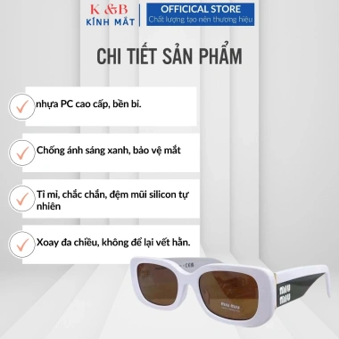 Kính Râm Nữ MIUMIU UV400 Thời Trang Hàn Quốc Unisex - Giảm 45% Chỉ 95.150₫