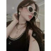 Kính râm nữ retro cổ điển thời trang UV400 - Chống bụi, bảo vệ mắt, thích hợp du lịch, giảm giá 169k 6
