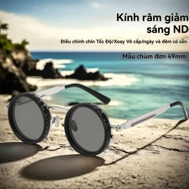 Kính râm phân cực ND9 điều chỉnh, chống nắng cho du lịch, cắm trại, bãi biển