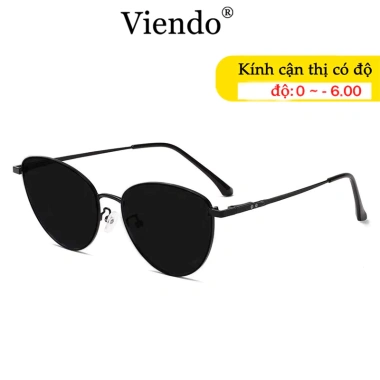 Kính Râm Phân Cực Nữ Viendo Kim Loại Chống UV Lens (0-6) Hợp Xe Đạp, Lái Xe, Du Lịch