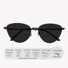 Kính Râm Phân Cực Nữ Viendo Kim Loại Chống UV Lens (0-6) Hợp Xe Đạp, Lái Xe, Du Lịch 9