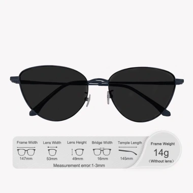 Kính Râm Phân Cực Nữ Viendo Kim Loại Chống UV Lens (0-6) Hợp Xe Đạp, Lái Xe, Du Lịch