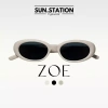 Kính râm SUN STATION ZOE gọng oval nam nữ hot trend 2.023, chống bụi bảo vệ mắt - 149.000 VND 2