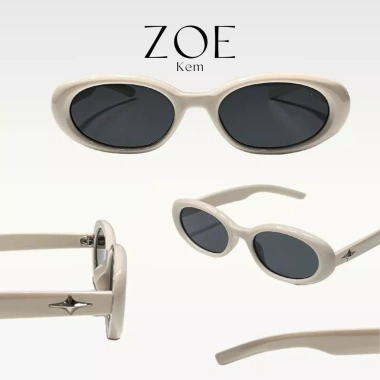 Kính râm SUN STATION ZOE gọng oval nam nữ hot trend 2.023, chống bụi bảo vệ mắt - 149.000 VND 5