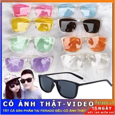 Kính Râm Unisex Gọng Tăm Mảnh UV400 FERADO - Thời Trang Hàn Quốc, Giá 25.000 VND