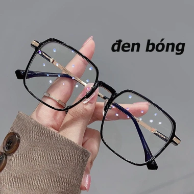 Kính thuốc gọng vuông 0-525 độ, chặn ánh sáng xanh, bảo vệ bức xạ cho học sinh 6