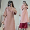 Kịp Tết Set áo dài cách tân nữ S.173 cổ tàu tay lửng dáng rộng 2 nơ vai - Giá ưu đãi 225k 3
