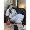 Kịp Tết Set Dạ Tweed Áo Vest Nữ Crotop Ngắn, Chân Váy Dài Gối Cạp Cao Xẻ Tà Sau Kiểu Hàn Quốc Thu Đông SD098 Giá chỉ 669k 3