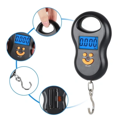 Kiprun Cân Hành Lý 50kg Độ Chính Xác 10g - Cân Treo Kỹ Thuật Số Đèn Nền, Trọng Lượng Bỏ Túi, Giá Ưu Đãi 121k