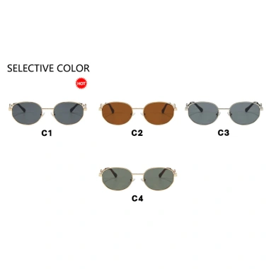Kiqi-fashion Kính Mát INS Phong Cách Tây Hình Bầu Dục Kim Loại Nam Nữ Che Nắng Ngoài Trời 4 Kiqi-fashion Kính Mát INS Phong Cách Tây Hình Bầu Dục Kim Loại Nam Nữ Che Nắng Ngoài Trời 4