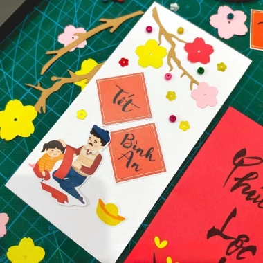 Kit thiệp Tết Chúc Mừng Năm Mới 02 thiệp - Giá ưu đãi 72.000đ, thiết kế sang trọng, in chất lượng 9