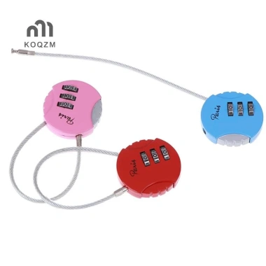 KOQZM Khóa Vali 3 Chữ Số 3.7x9cm - Mã Khóa An Toàn Cho Hành Lý Du Lịch 2