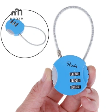 KOQZM Khóa Vali 3 Chữ Số 3.7x9cm - Mã Khóa An Toàn Cho Hành Lý Du Lịch 5