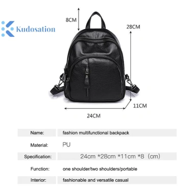 Kudosation Ba Lô Nữ Da Mềm Chống Trộm Vintage Đeo Vai Đa Năng Du Lịch Đi Học