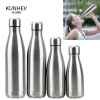 KUNHEV Bình Nước Thể Thao Di Động 0,35‑1L Monolayer Thép Không Gỉ, Không Rò Rỉ – 79.750₫