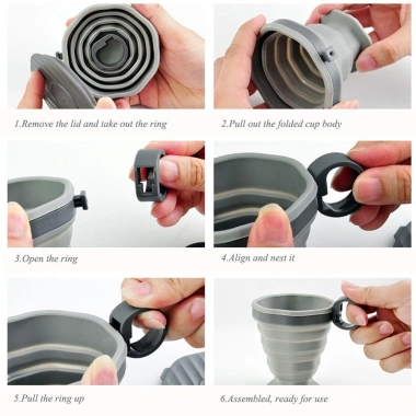 KUNHEV Cốc Nước Silicone 220ml Gấp Gọn - Tiện Dụng, Giá Ưu Đãi 52.800₫ 4 KUNHEV Cốc Nước Silicone 220ml Gấp Gọn - Tiện Dụng, Giá Ưu Đãi 52.800₫ 4