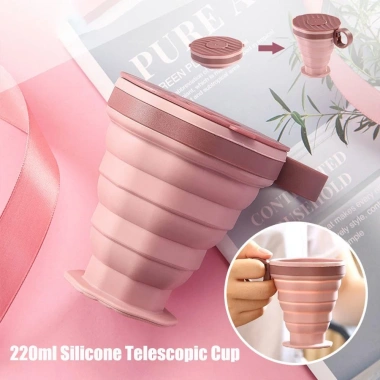 KUNHEV Cốc Nước Silicone 220ml Gấp Gọn - Tiện Dụng, Giá Ưu Đãi 52.800₫