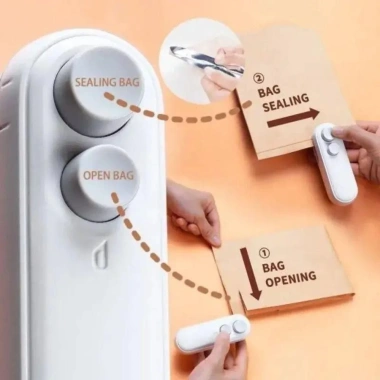 KUNHEV Máy Bịt Kín Mini 2 trong 1 Sạc Lại Đa Năng 2.024 Niêm Phong Đồ Ăn Nhẹ, Túi Nhựa, Hàn Nhiệt