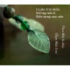 Lá Ngọc Móc Khoá & Móc Điện Thoại - Dây Chuyền Trong Suốt, Kem Dưỡng Ẩm, Cỏ May Mắn - Giá 83.358₫ 5