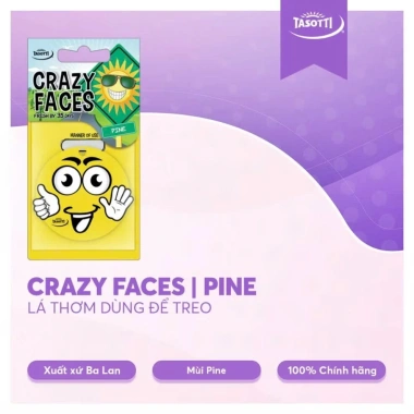 Lá Thơm Treo Xe Ô Tô TASOTTI Crazy Faces – Khử Mùi, Chống Say, Hương Nhiên, Giá 50.000 VND 8
