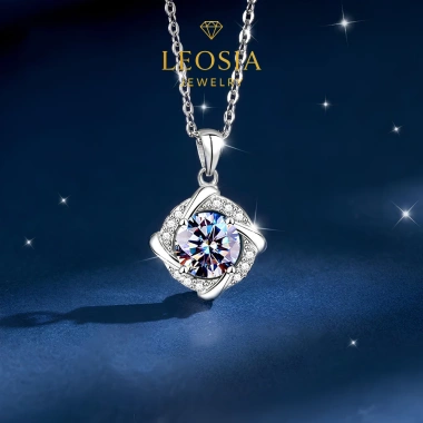Lắc tay & Dây chuyền nữ Moissanite 6.5 ly Kiểm định GRA - Quà sinh nhật cao cấp LEOSIA JEWELRY 2