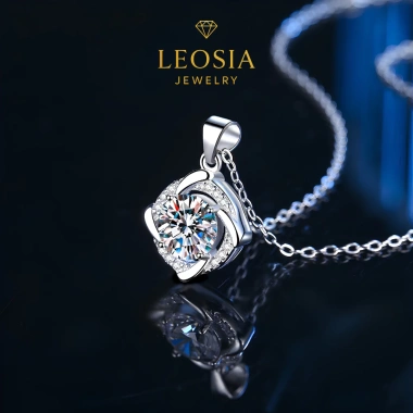 Lắc tay & Dây chuyền nữ Moissanite 6.5 ly Kiểm định GRA - Quà sinh nhật cao cấp LEOSIA JEWELRY 10