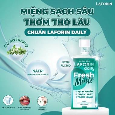 Laforin Red + Dailyl: Kem đánh răng, Nước súc miệng ngừa viêm nướu, giảm nhiệt - 169.100₫