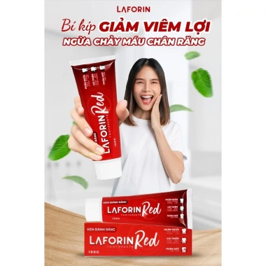Laforin Red + Dailyl: Kem đánh răng, Nước súc miệng ngừa viêm nướu, giảm nhiệt - 169.100₫