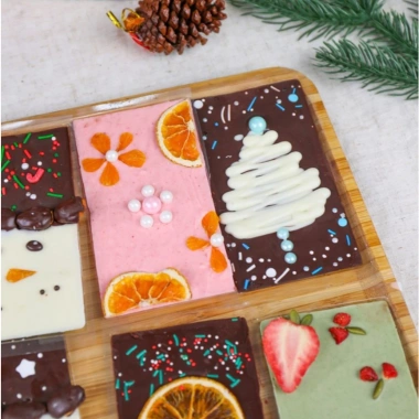 Làm Chocolate Bark 120 viên 4 vị - Nguyên liệu socola Valentine & Giáng Sinh, chỉ 250.000 VND