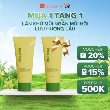 Lăn Khử Mùi PINKTWO Unisex 50ml - Hương Nước Hoa Lưu, Không Vàng Ố Áo, Giá 54.000 Lăn Khử Mùi PINKTWO Unisex 50ml - Hương Nước Hoa Lưu, Không Vàng Ố Áo, Giá 54.000
