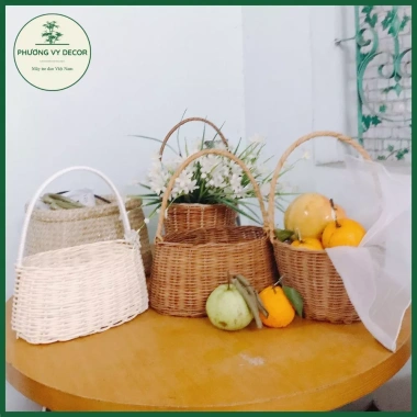 Làn mây picnic Phương Vy Decor giỏ xách đồ chơi bé quả trang trí chụp ảnh 50.000đ 3