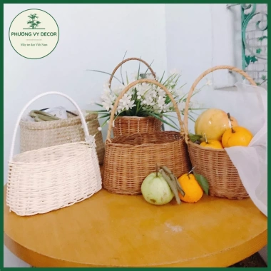 Làn mây picnic Phương Vy Decor giỏ xách đồ chơi bé quả trang trí chụp ảnh 50.000đ 6